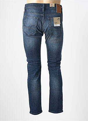 Jeans coupe slim fermeture boutonnée sur le devant taille basse bleu JACK & JONES homme