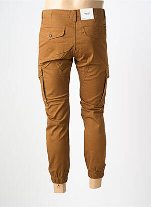 Pantalon cargo resserrée sur le bas taille normale marron JACK & JONES homme