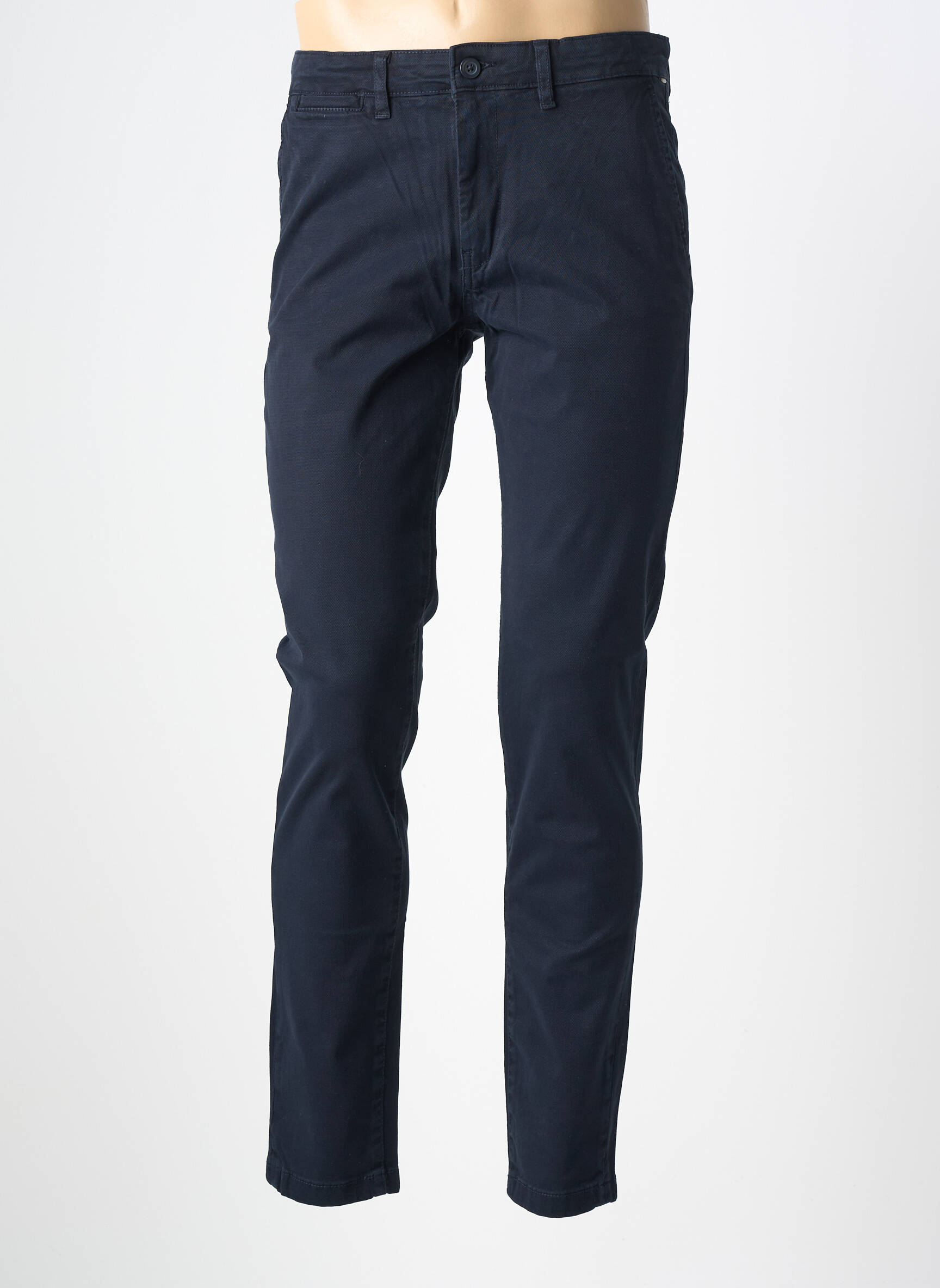 Pantalon chino tissage chiné taille normale bleu JACK & JONES homme