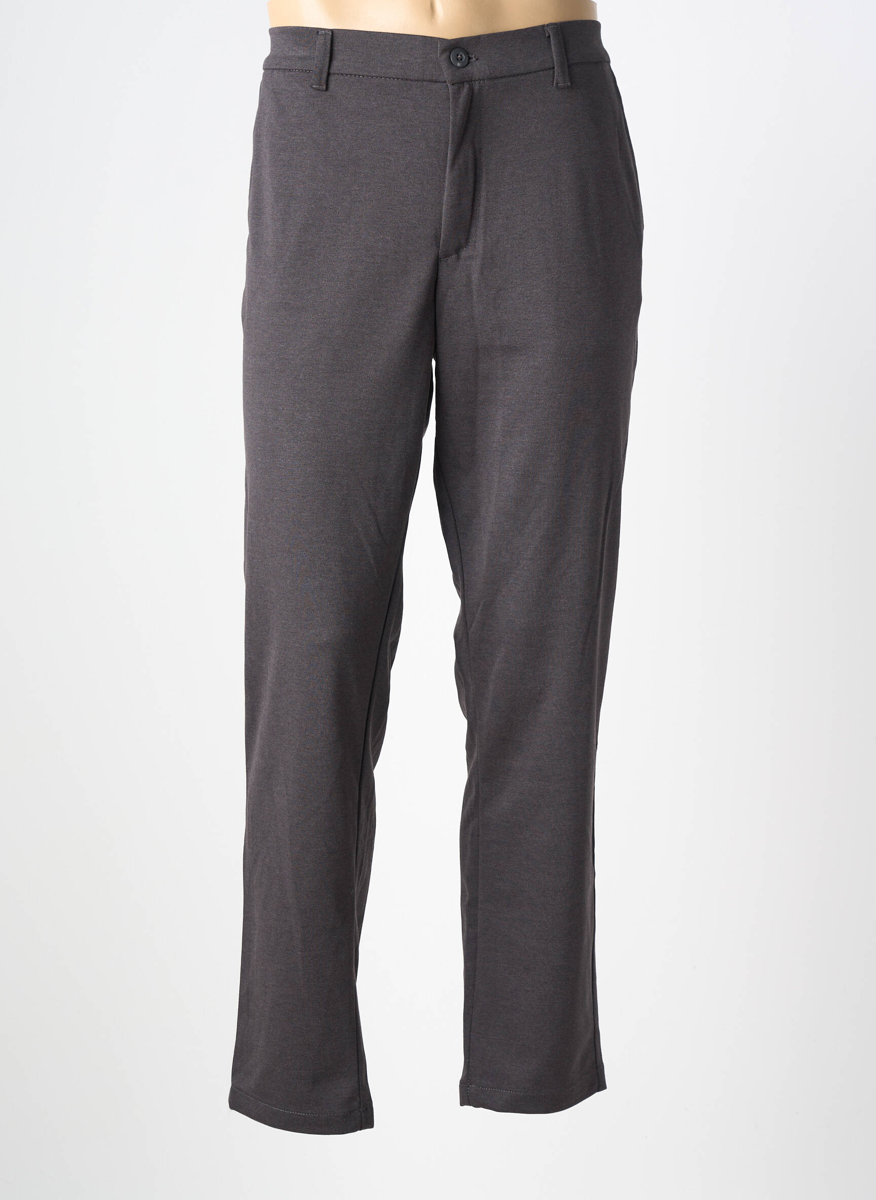 Pantalon chino tissage chiné taille normale gris JACK & JONES homme