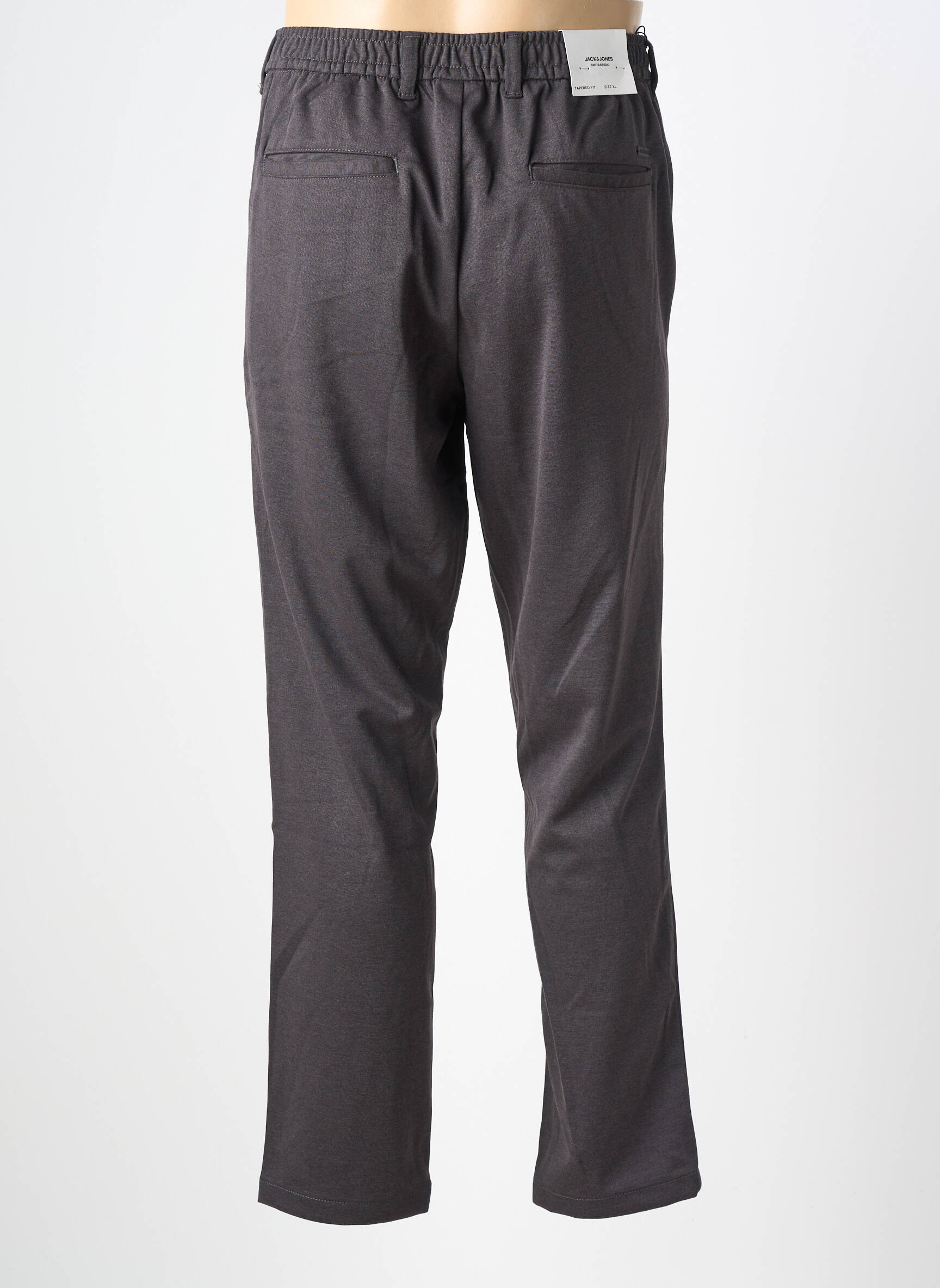 Pantalon chino tissage chiné taille normale gris JACK & JONES homme