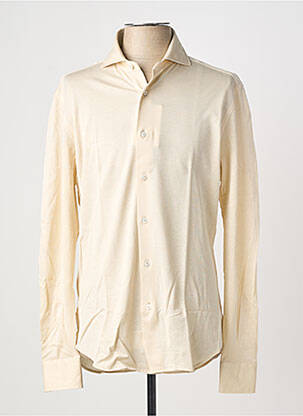 Chemise manches longues coupe cintrée beige XACUS homme