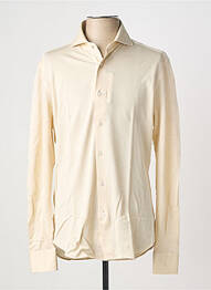 Chemise manches longues coupe cintrée beige XACUS homme