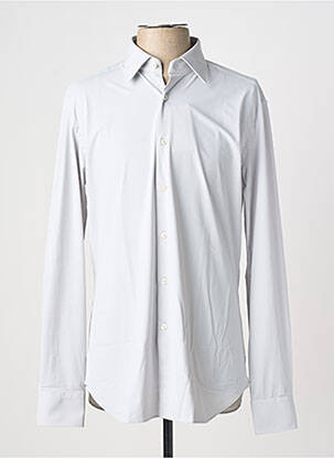Chemise manches longues coupe cintrée gris XACUS homme