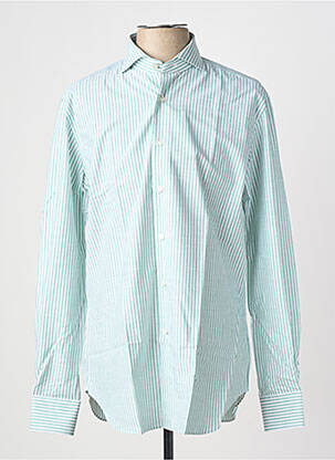 Chemise manches longues coupe cintrée vert XACUS homme