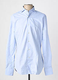 Chemise manches longues coupe cintrée bleu XACUS homme