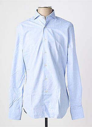 Chemise manches longues coupe cintrée bleu XACUS homme