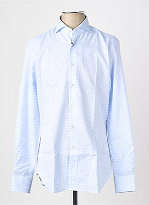 Chemise manches longues coupe cintrée bleu XACUS homme