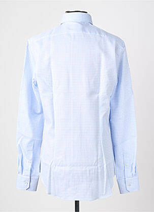 Chemise manches longues coupe cintrée bleu XACUS homme