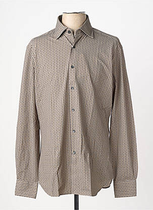 Chemise manches longues coupe cintrée vert XACUS homme