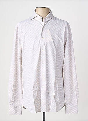 Chemise manches longues imprimé fantaisie beige XACUS homme
