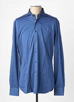 Chemise manches longues coupe cintrée bleu XACUS homme