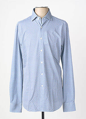 Chemise manches longues imprimé fantaisie bleu XACUS homme