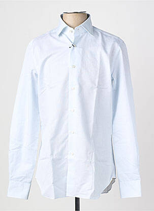 Chemise manches longues coupe cintrée bleu XACUS homme