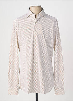 Chemise manches longues imprimé fantaisie beige XACUS homme