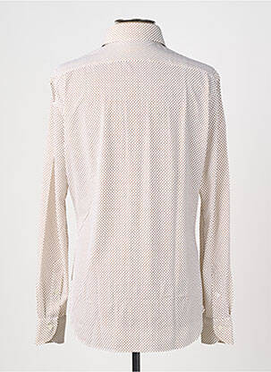 Chemise manches longues imprimé fantaisie beige XACUS homme