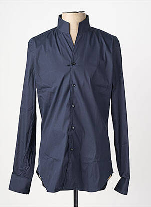 Chemise manches longues coupe cintrée bleu XACUS homme