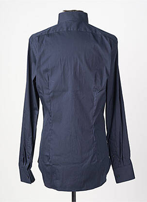 Chemise manches longues coupe cintrée bleu XACUS homme