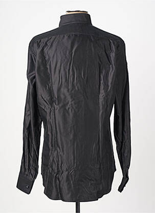 Chemise manches longues coupe cintrée noir XACUS homme