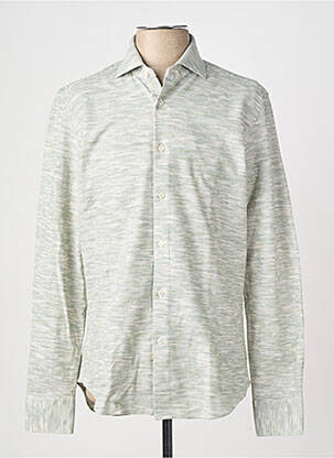 Chemise manches longues coupe cintrée vert XACUS homme