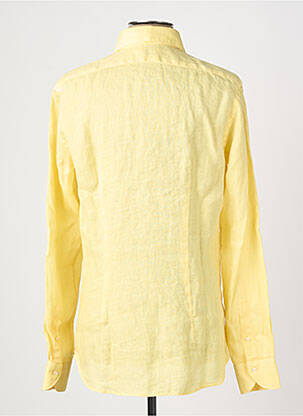 Chemise manches longues coupe droite jaune XACUS homme