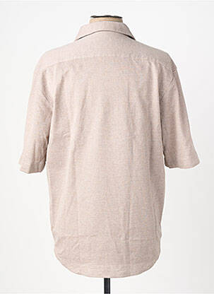 Chemise manches courtes coupe cintrée marron XACUS homme