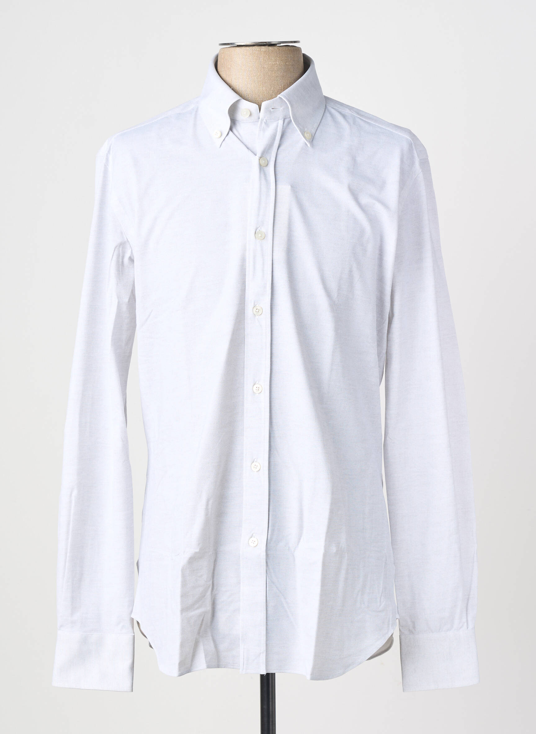 Chemise manches longues coupe cintrée gris XACUS homme