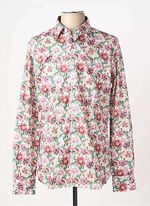 Chemise manches longues imprimé fleurs rose XACUS homme