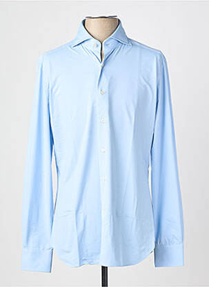Chemise manches longues coupe cintrée bleu XACUS homme