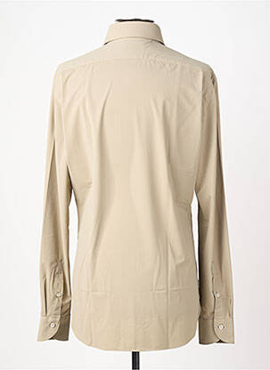 Chemise manches longues coupe cintrée marron XACUS homme