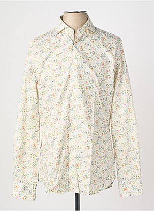Chemise manches longues imprimé fleurs blanc XACUS homme
