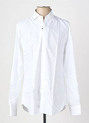 Chemise manches longues coupe droite blanc XACUS homme