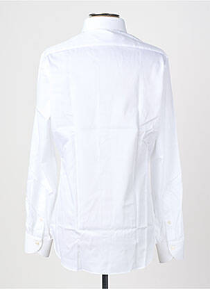 Chemise manches longues coupe droite blanc XACUS homme