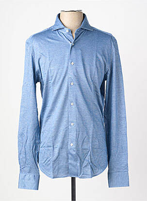 Chemise manches longues coupe cintrée bleu XACUS homme