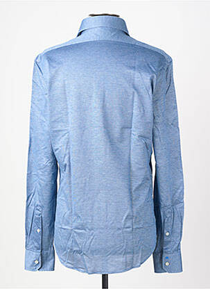Chemise manches longues coupe cintrée bleu XACUS homme