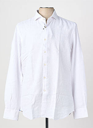 Chemise manches longues coupe droite blanc XACUS homme