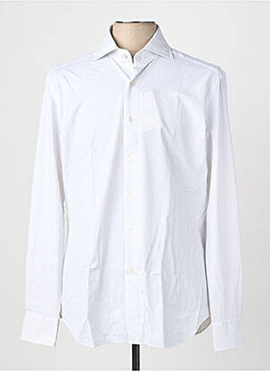 Chemise manches longues coupe cintrée blanc XACUS homme