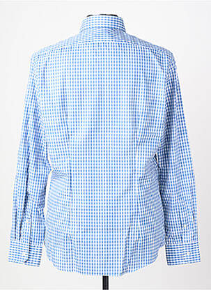 Chemise manches longues coupe droite bleu XACUS homme