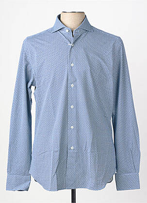 Chemise manches longues imprimé fantaisie bleu XACUS homme