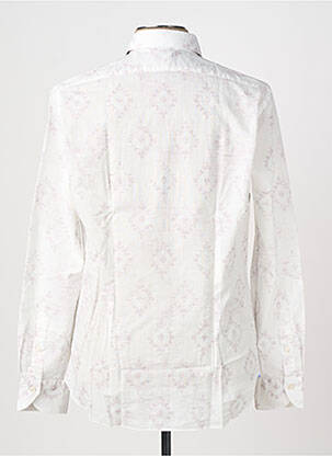 Chemise manches longues imprimé fantaisie blanc XACUS homme