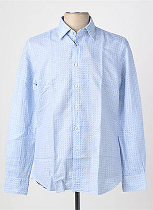 Chemise manches longues imprimé fantaisie bleu XACUS homme