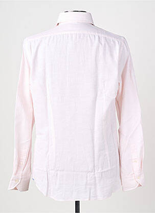 Chemise manches longues coupe droite rose XACUS homme