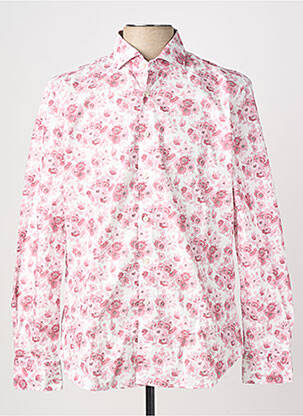 Chemise manches longues imprimé fleurs rose XACUS homme