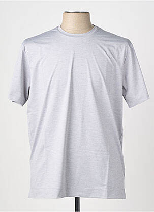 T-shirt coupe droite manches courtes gris XACUS homme