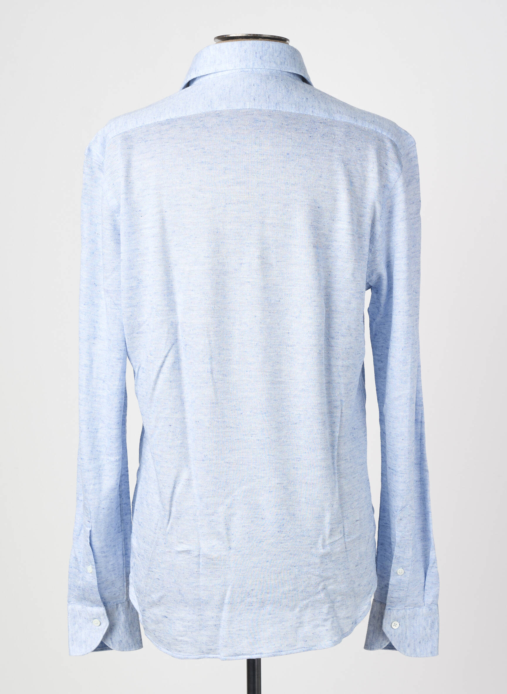 Polo manches longues manches longues bleu XACUS homme