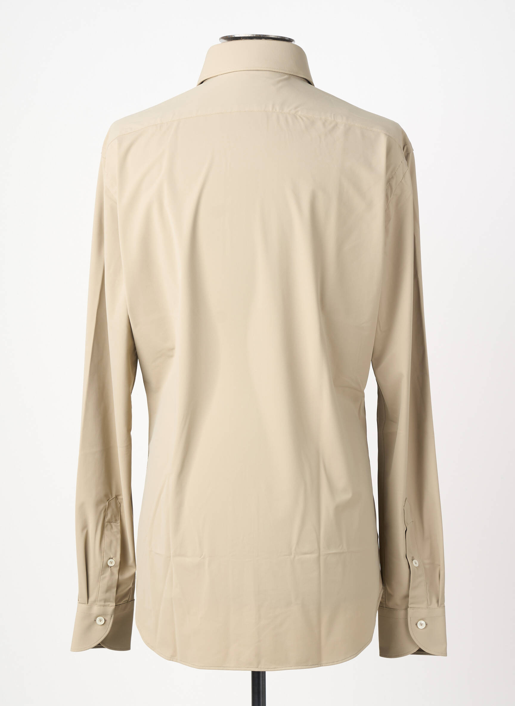 Chemise manches longues coupe cintrée marron XACUS homme