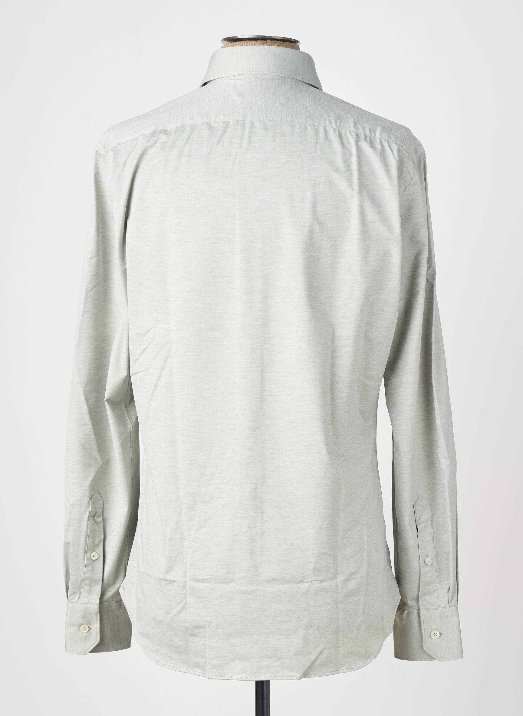 Chemise manches longues coupe cintrée gris XACUS homme