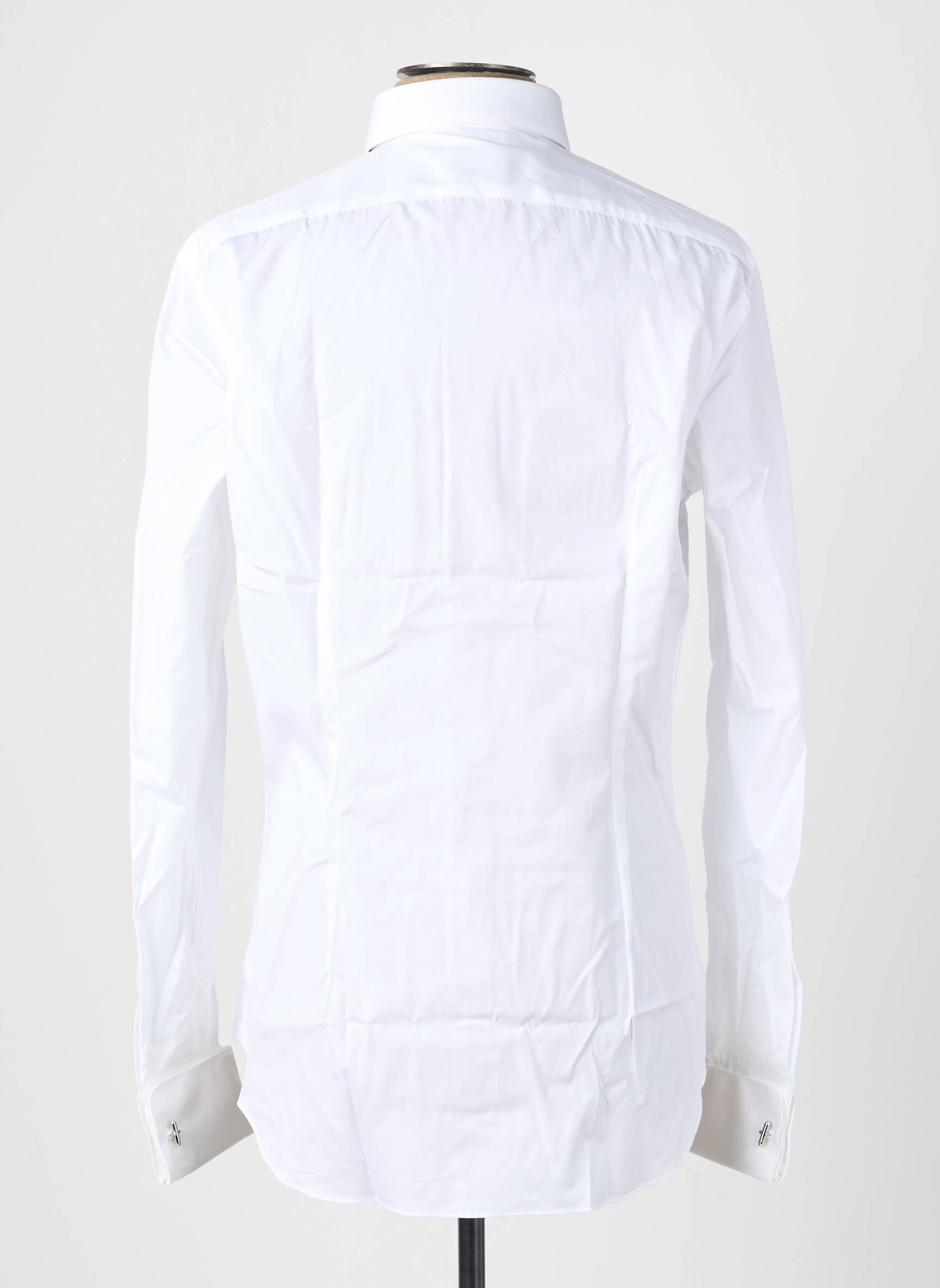 Chemise manches longues coupe droite blanc XACUS homme