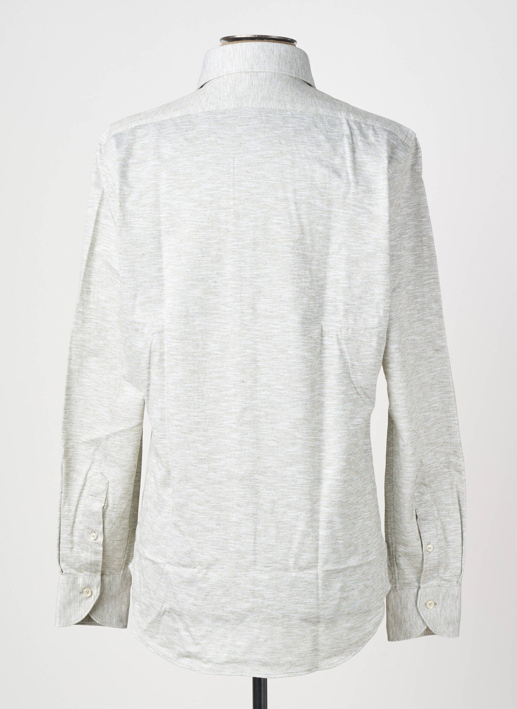 Chemise manches longues coupe cintrée gris XACUS homme
