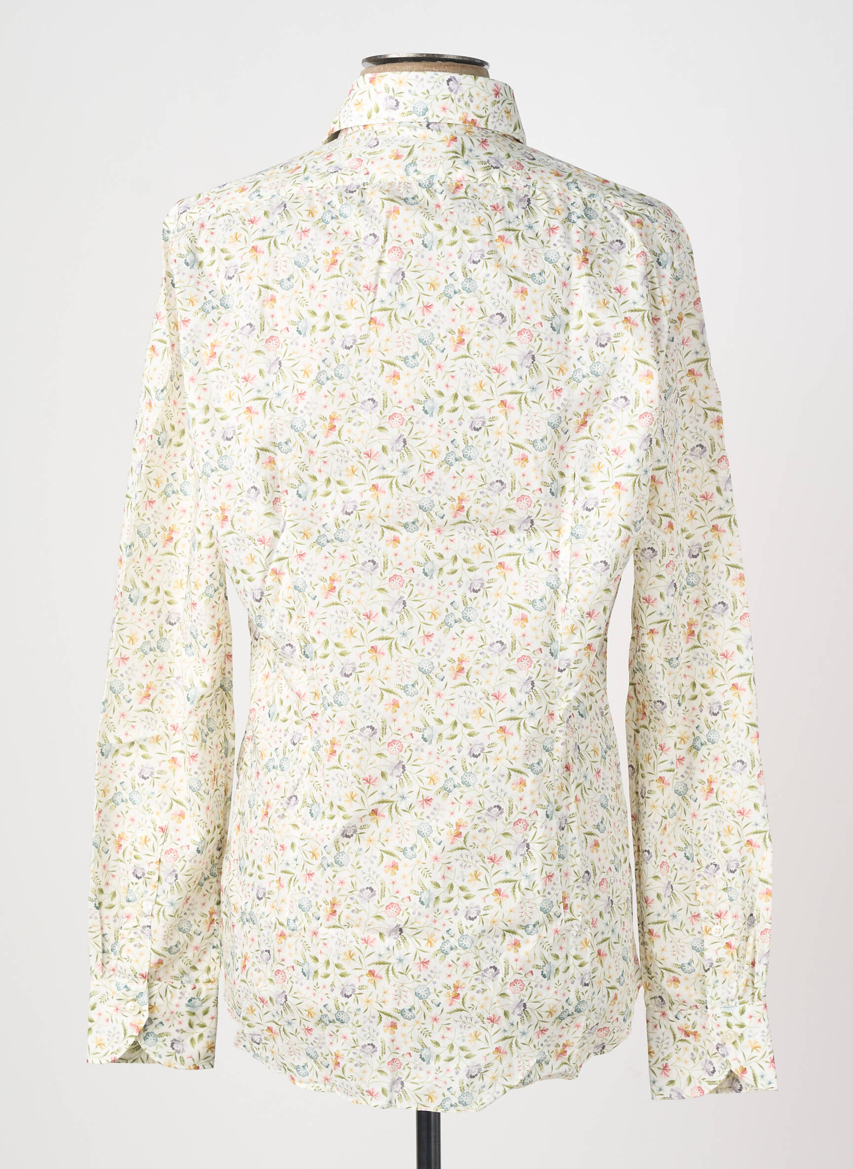 Chemise manches longues imprimé fleurs blanc XACUS homme